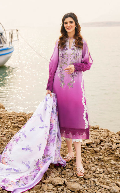 ASIFA & NABEEL MERAKI PRINTED LAWN Vol-01 2024 | U141M018