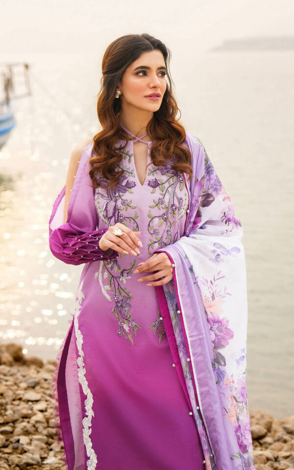 ASIFA & NABEEL MERAKI PRINTED LAWN Vol-01 2024 | U141M018