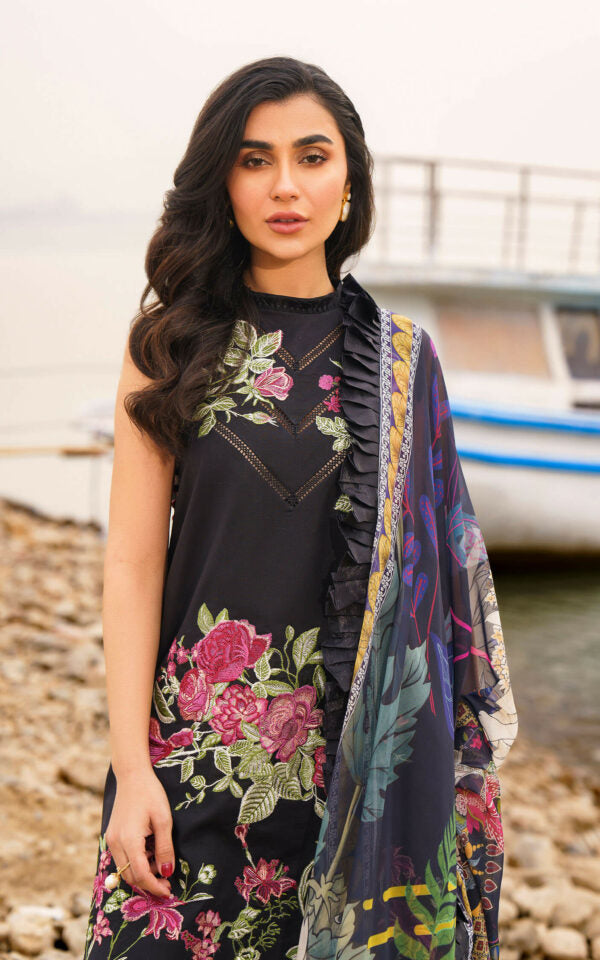 ASIFA & NABEEL MERAKI PRINTED LAWN Vol-01 2024 | U141M019