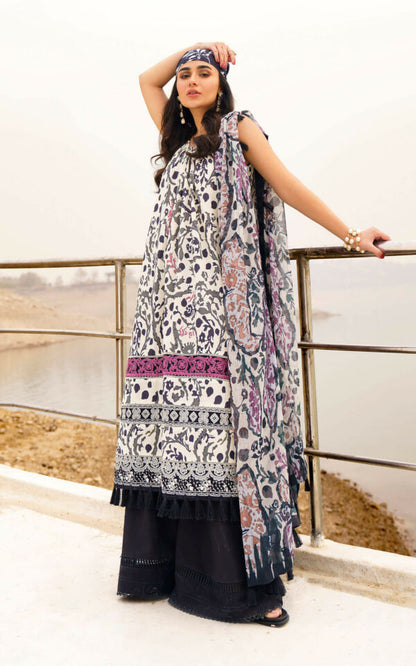 ASIFA & NABEEL MERAKI PRINTED LAWN Vol-01 2024 | U141M020