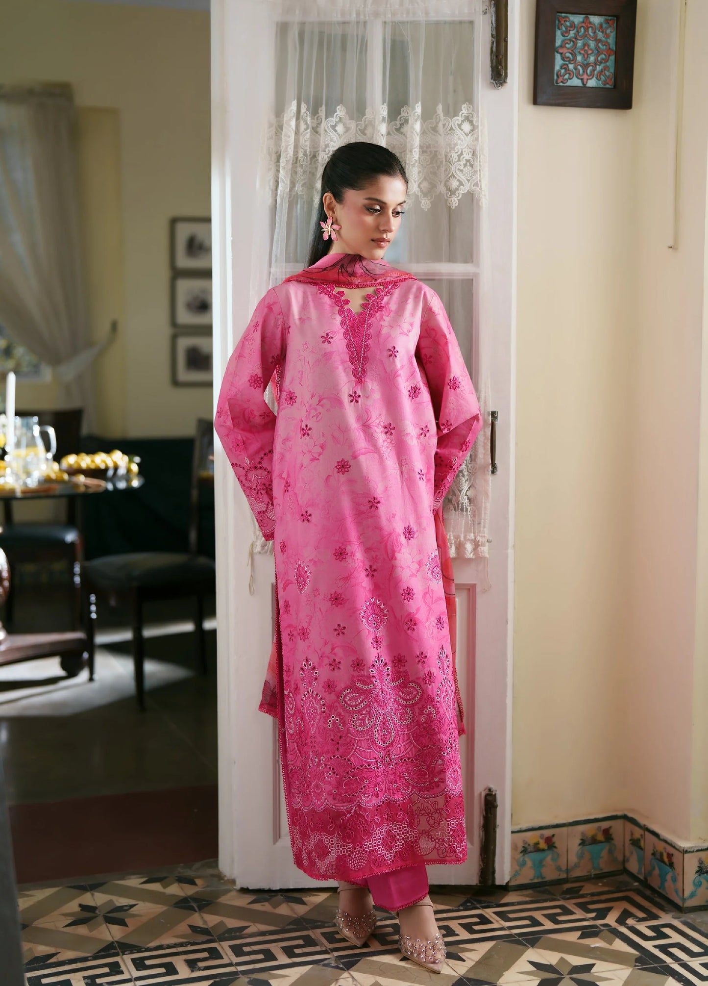 SUMMER LINES PRINTKARI BY NEESHAY UNSTITCHED'26| D7