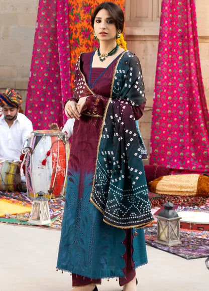 BANDHANI BY ALZOHAIB EMBROIDERED UNSTITCHED'26| D3
