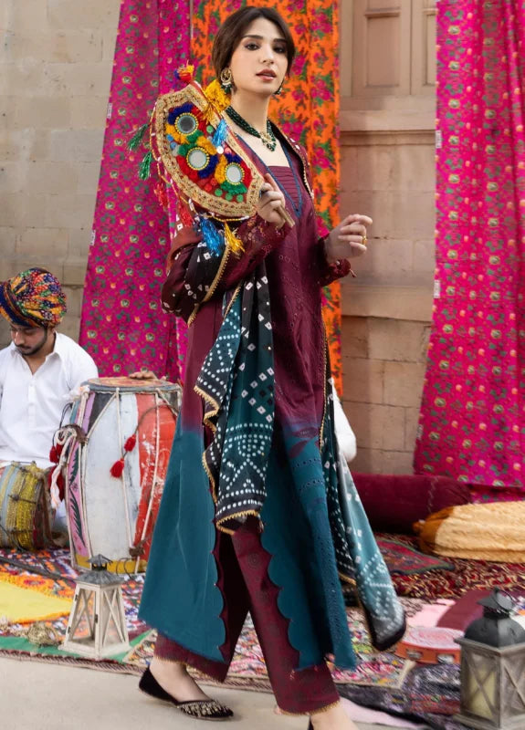 BANDHANI BY ALZOHAIB EMBROIDERED UNSTITCHED'26| D6