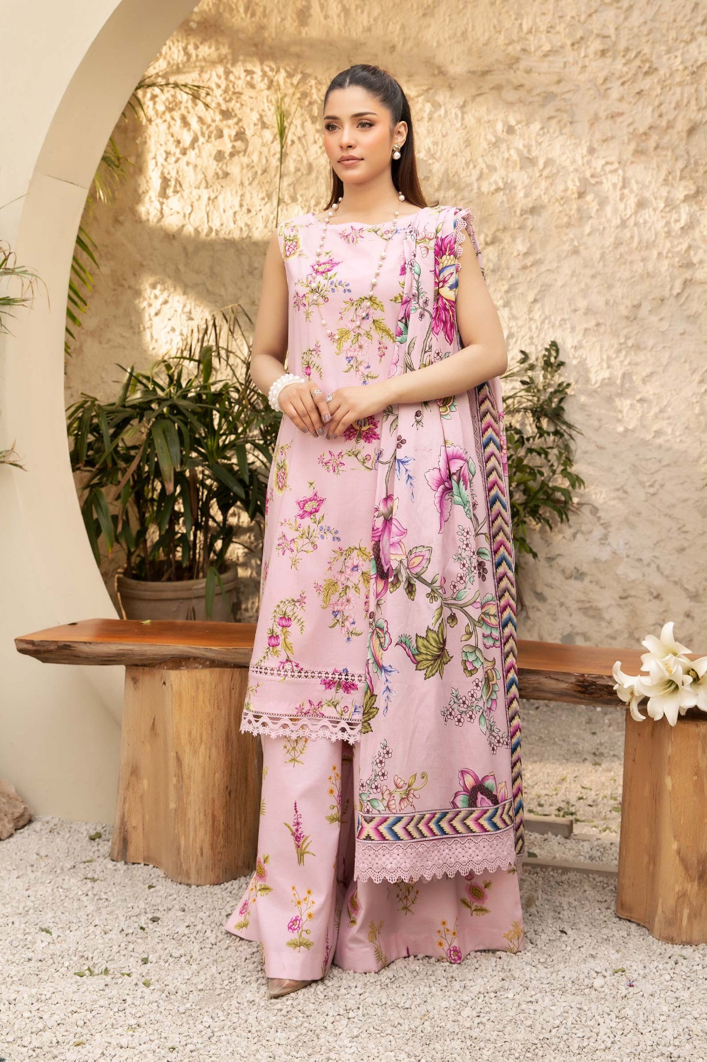 M Basic Elaheh by Maria B Printed Unstitched Lawn Collection 25 | 04