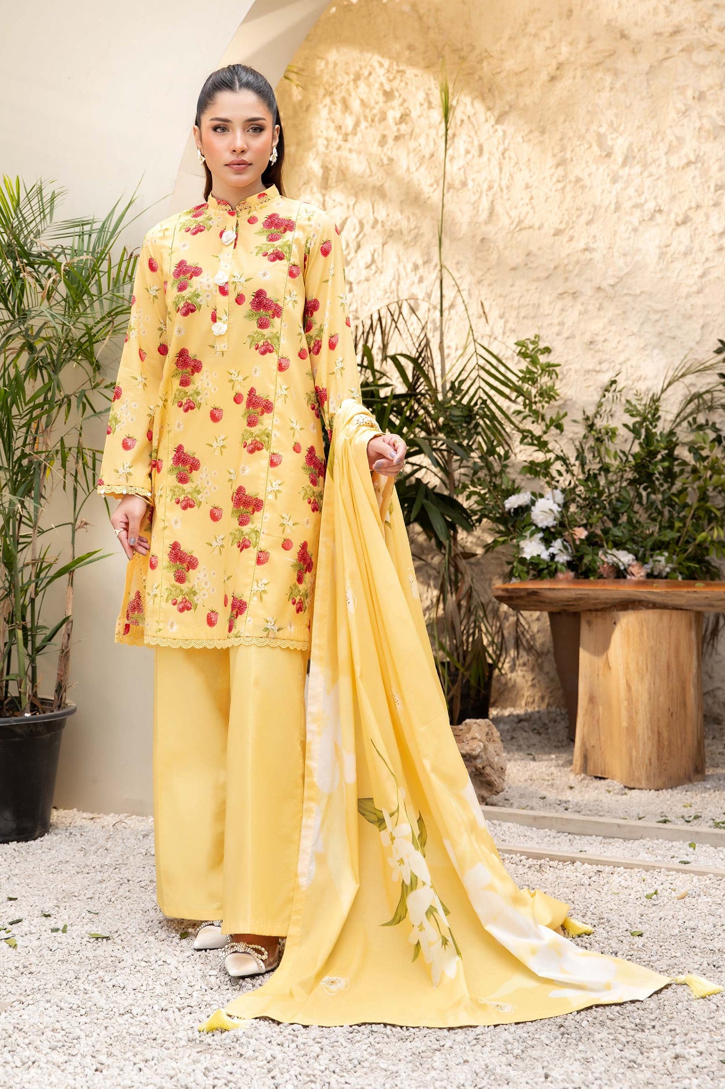 M Basic Elaheh by Maria B Printed Unstitched Lawn Collection 25 | 06