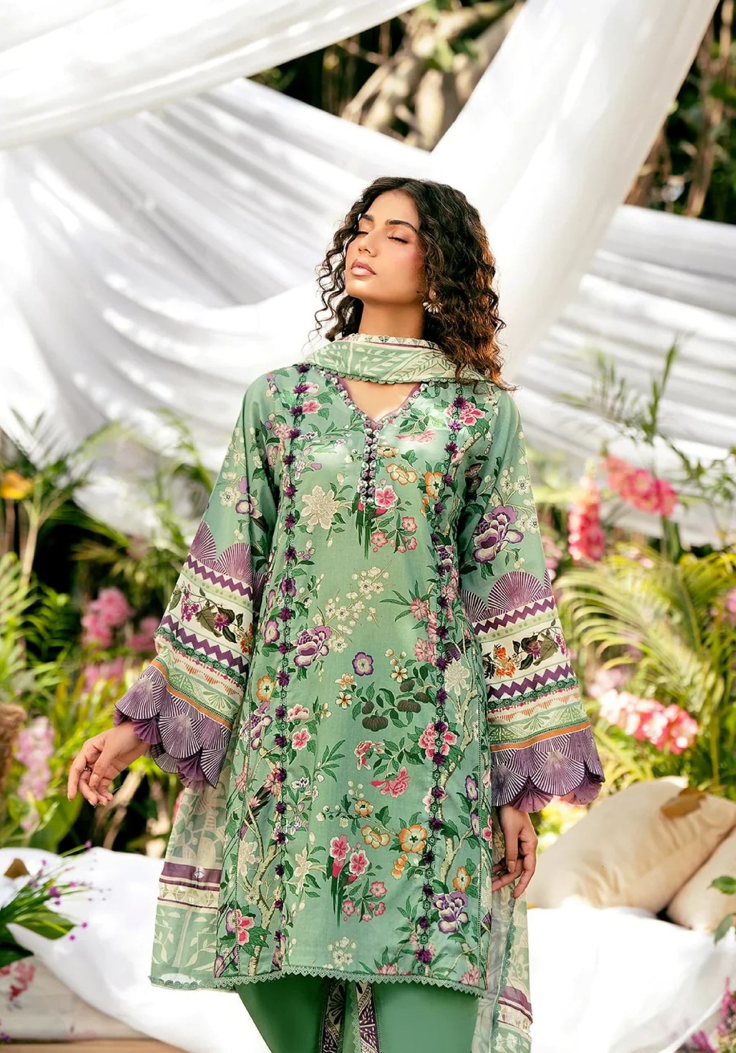ELAF PREMIUM PRINTED LAWN VOL-2 UNSTITCHED COLLECTION 2025 | Minted Dream