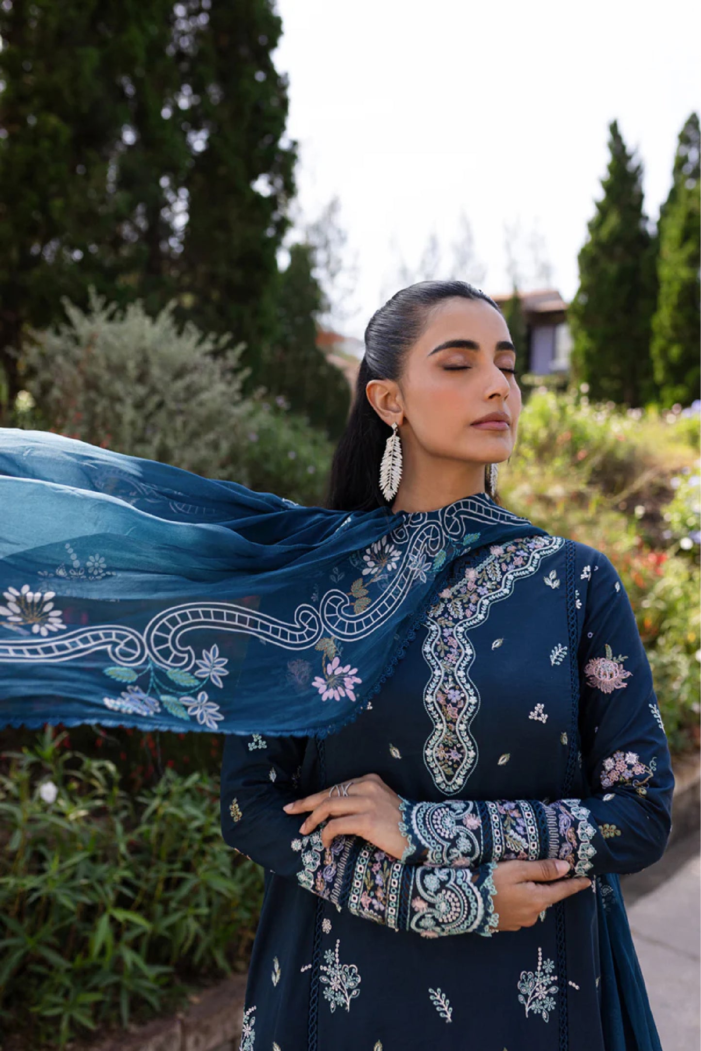 Qalamkar Qline Summer Collection 25 |BLEU