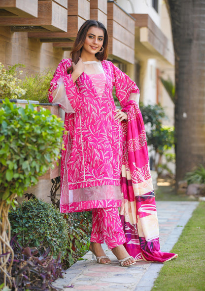 Sidra Aleem Print Series Lawn Collection 25 |PINK