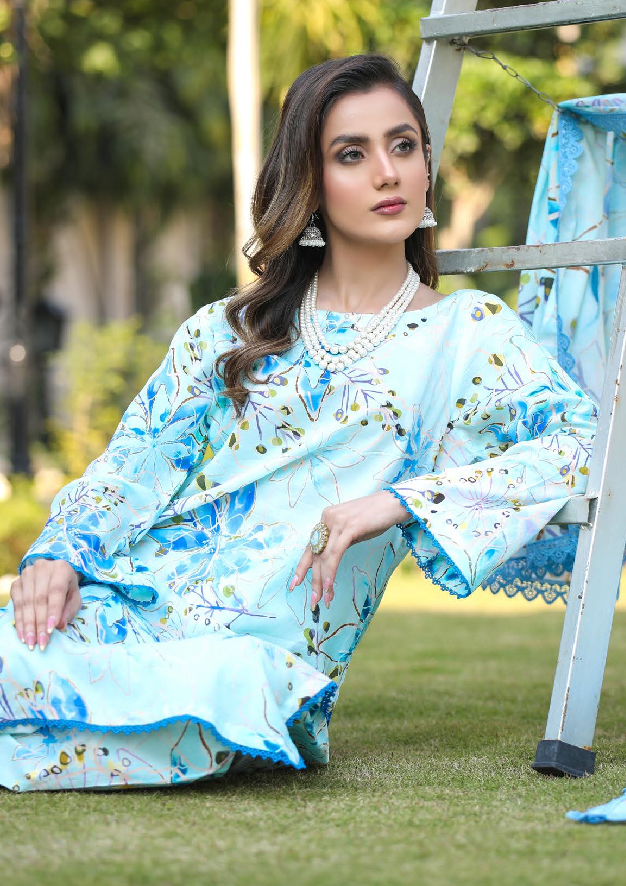 Sidra Aleem Print Series Lawn Collection 25 |SKY