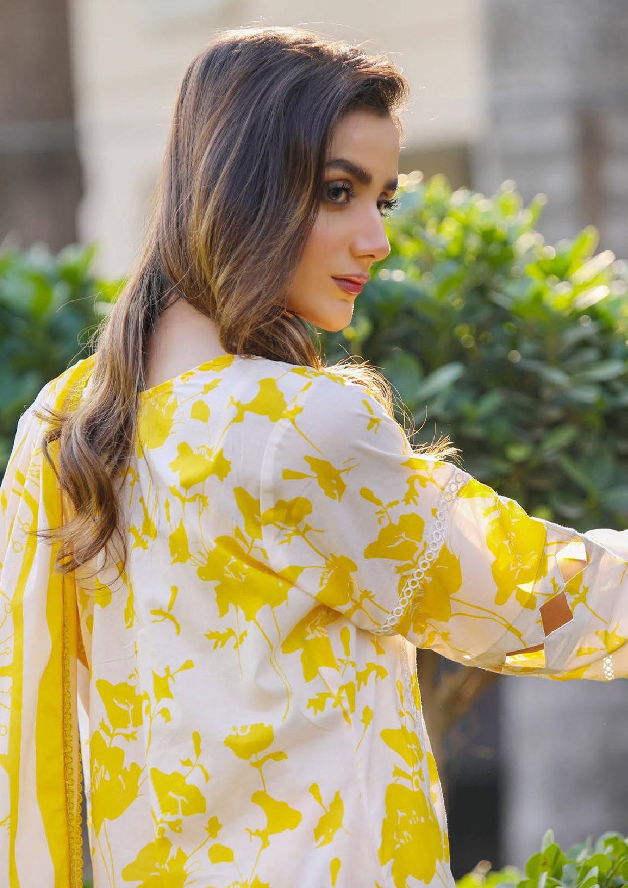 Sidra Aleem Print Series Lawn Collection 25 |YELLOW