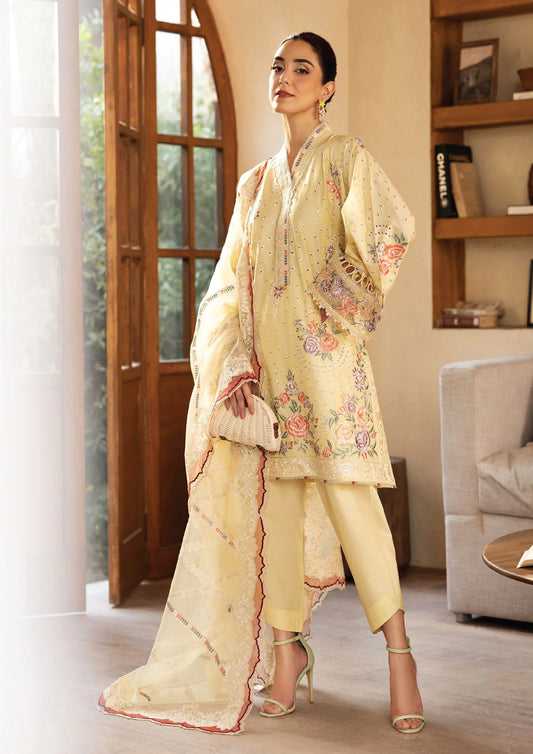 Maryum Hussain Luxury Lawn 2025 |Lemon Garden