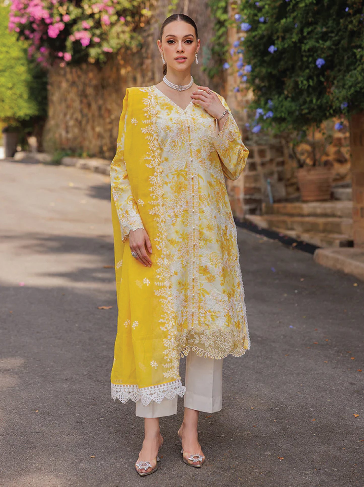 RajBari Nissa Floral Symphony Lawn 25 |D1