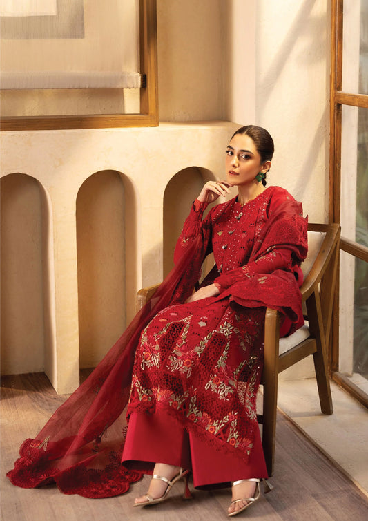 Maryum Hussain Luxury Lawn 2025 |Berry