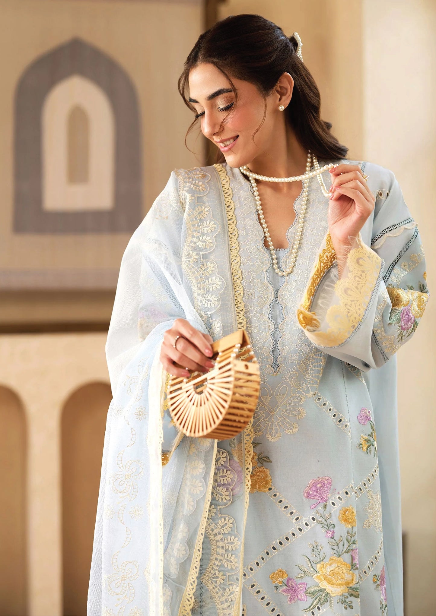 Maryum Hussain Luxury Lawn 2025 |Ocean