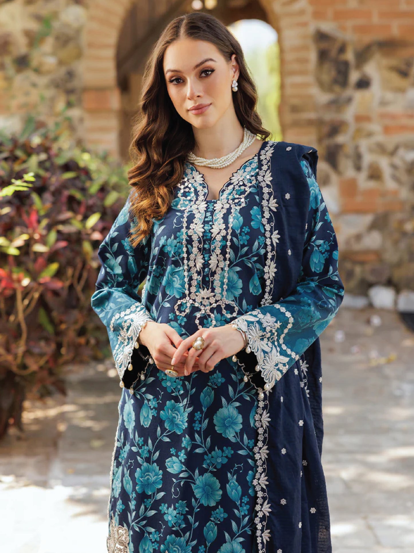 RajBari Nissa Floral Symphony Lawn 25 |D12