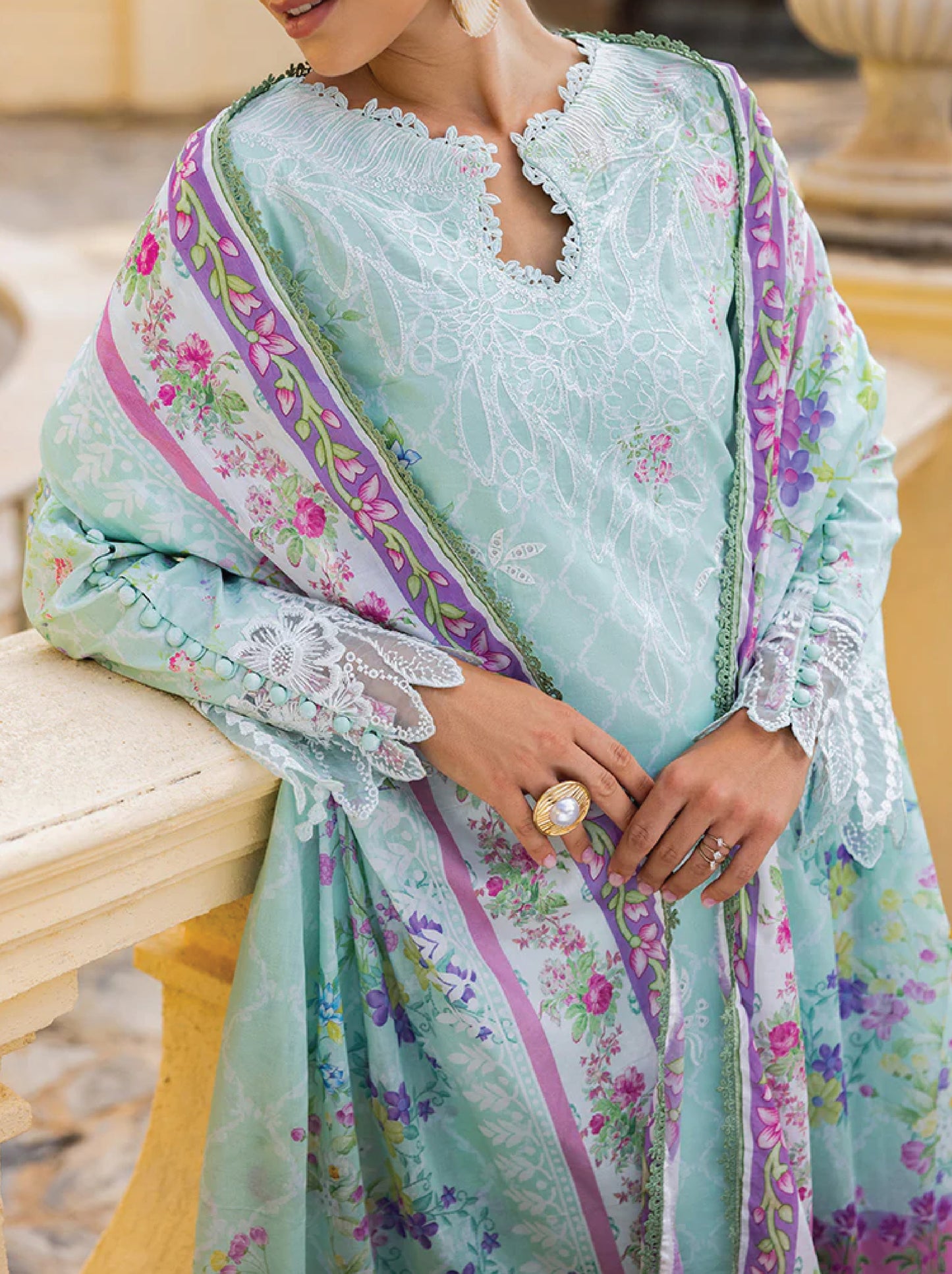 RajBari Nissa Floral Symphony Lawn 25 |D6