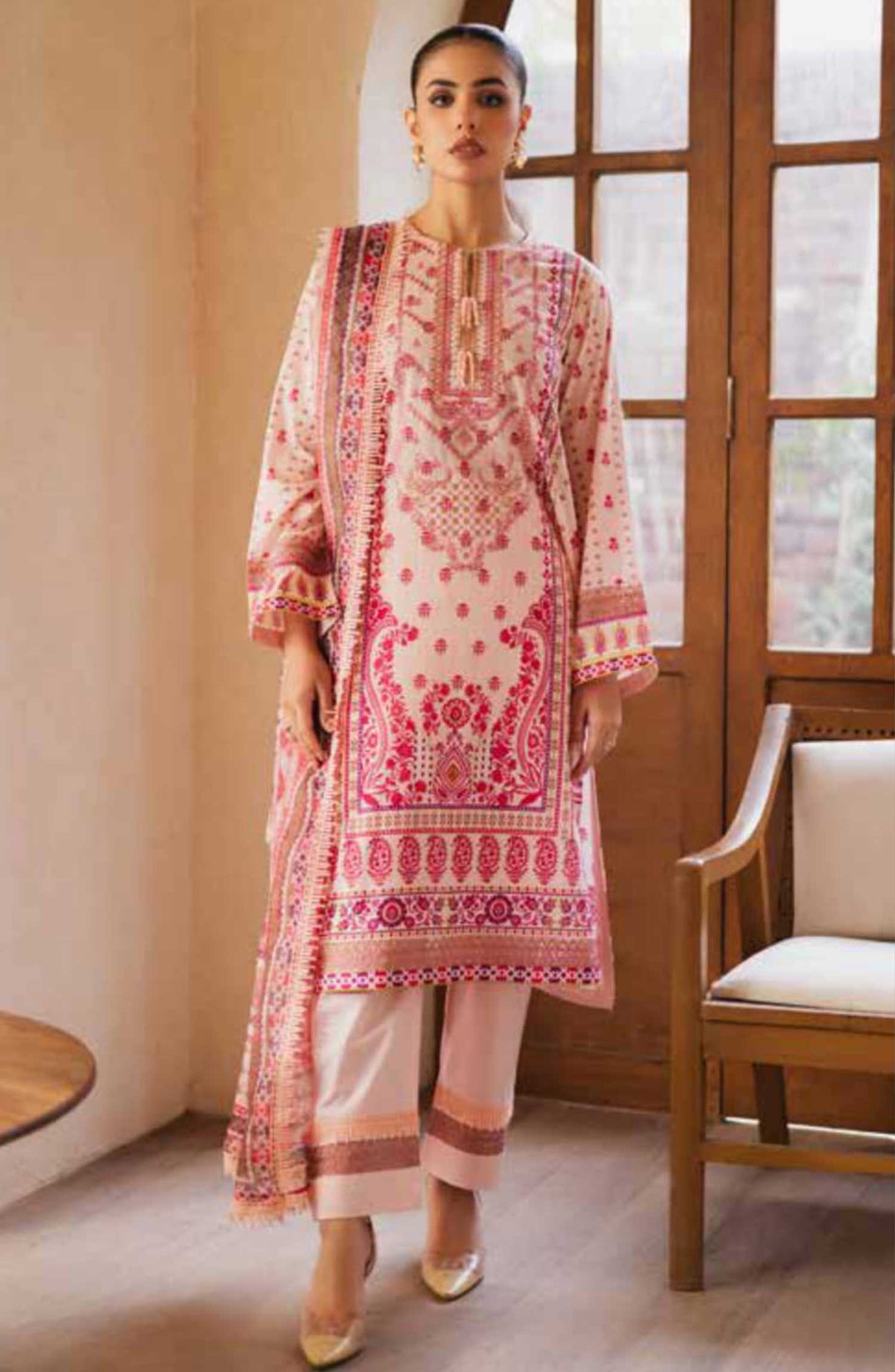 Freesia Zen Embroidered Lawn Collection 2025 VALIQA