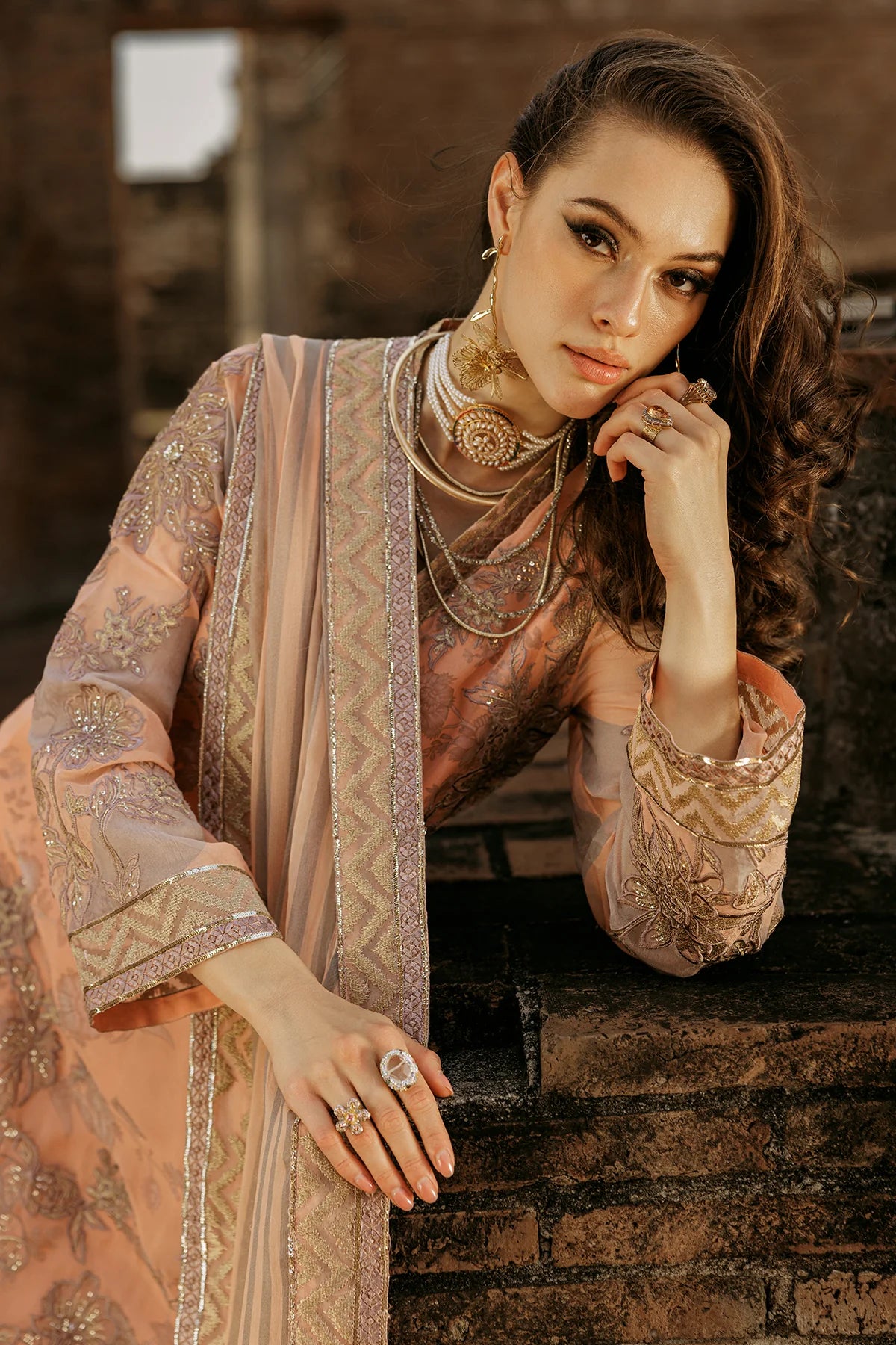 3-PC Unstitched Luxury Chiffon Collection VSL25-05