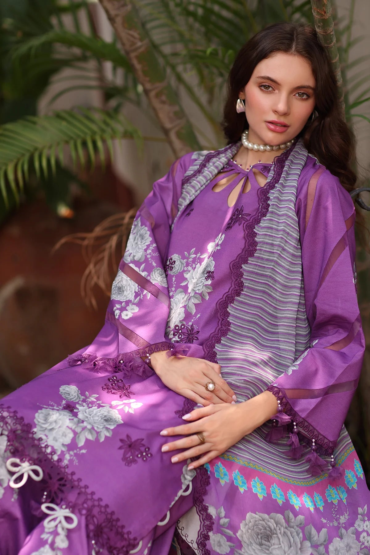 CHARIZMA REEM EMBROIDERED LAWN COLLECTION'26 | RM6-04