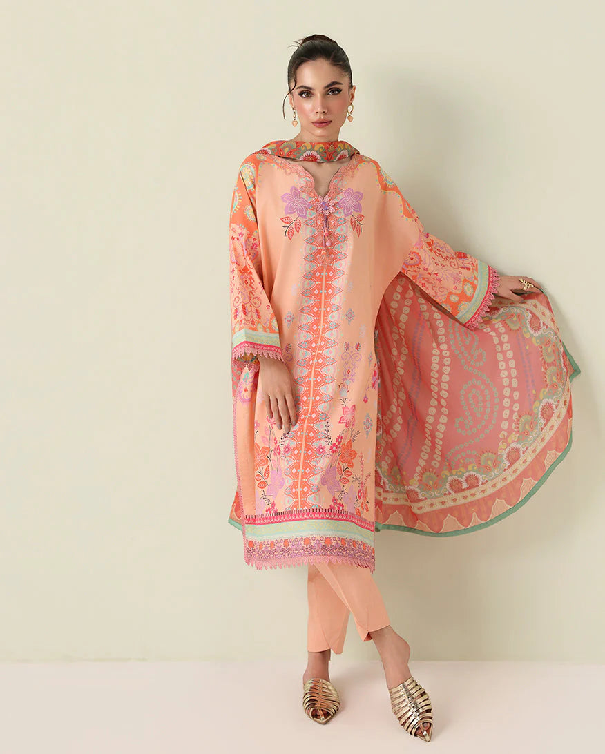 ROHEENAZ ROSETTE UNSTITCHED COLLECTION'26 | Warm Horizon
