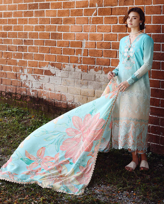 MUSHQ SOLACE OMBRE CHIKANKARI UNSTITCHED - WHISPERED DAWN MUNSS260206