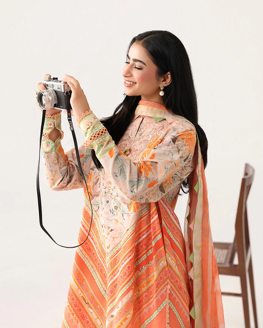 ROHEENAZ ROSETTE UNSTITCHED COLLECTION'26 | Whispering Wind