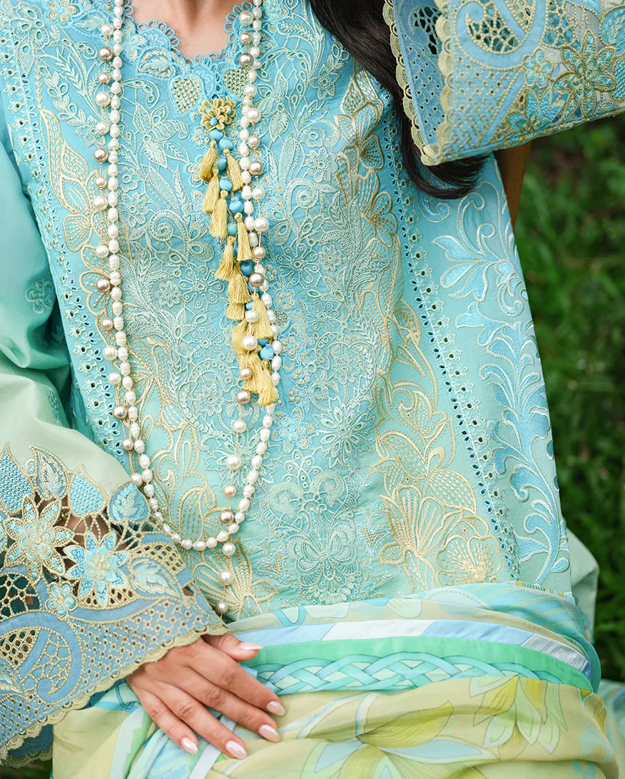 A MOI LUXURY LAWN BY MUSHQ UNSTITCHED'26 | Whispering Winds