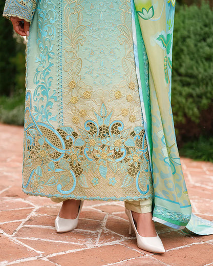 A MOI LUXURY LAWN BY MUSHQ UNSTITCHED'26 | Whispering Winds