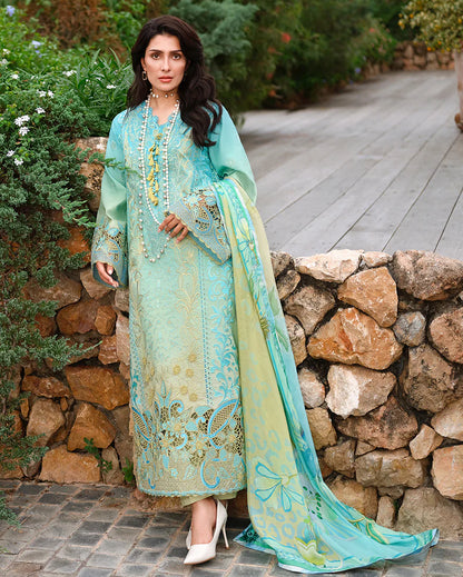 A MOI LUXURY LAWN BY MUSHQ UNSTITCHED'26 | Whispering Winds