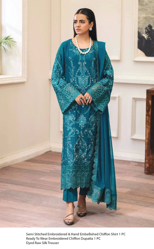 Za Raisham Chiffon Semi-Stitched Collection - 031