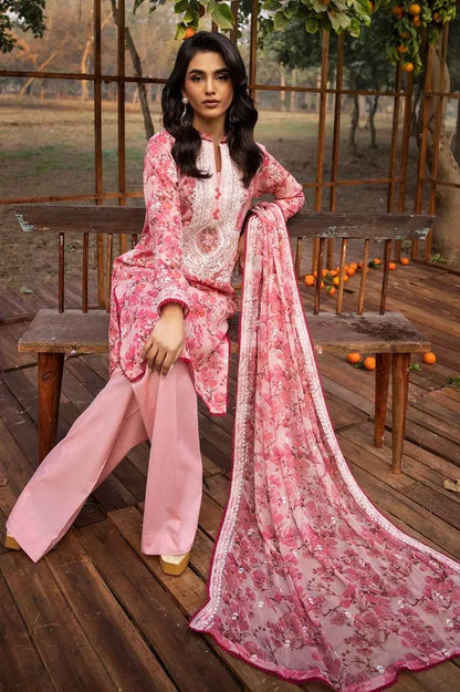 Gul Ahmed Summer Lawn Premium 2024 | BCT- 42003