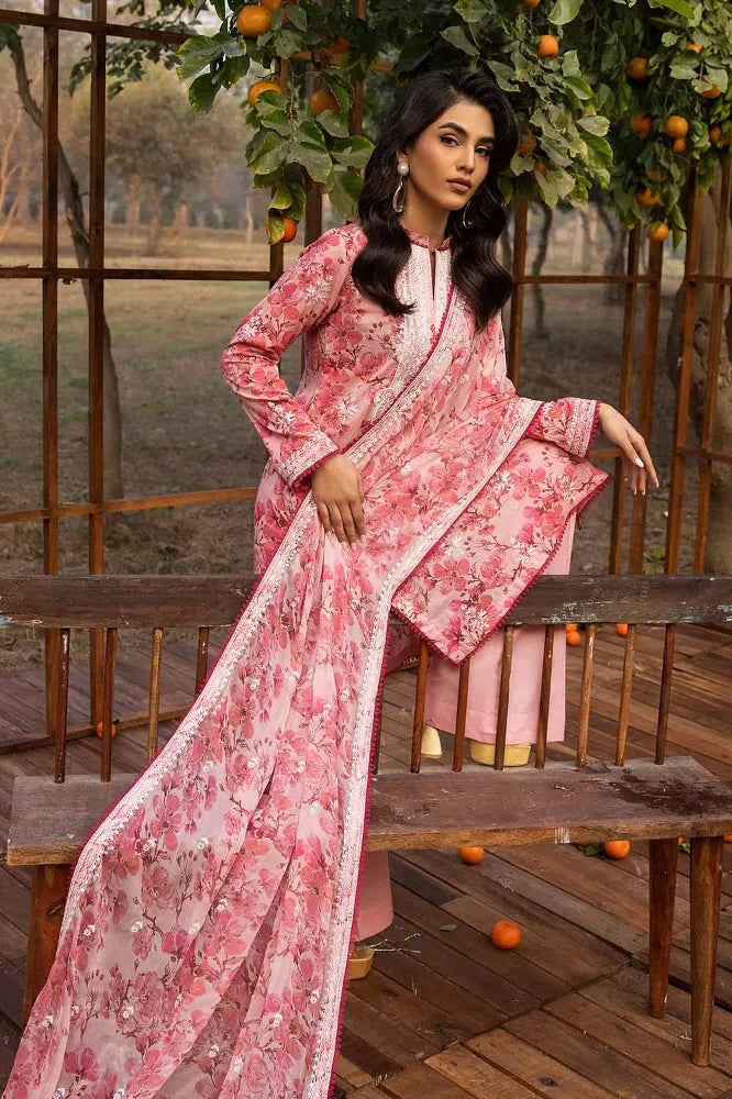 Gul Ahmed Summer Lawn Premium 2024 | BCT- 42003