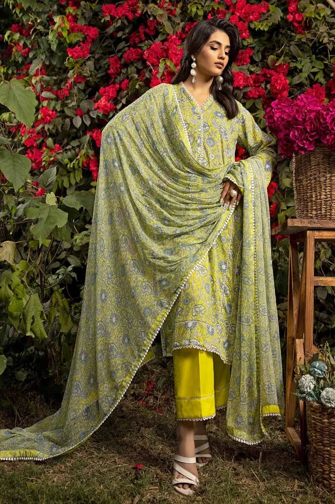 Gul Ahmed Summer Lawn Premium 2024 | BM - 42003