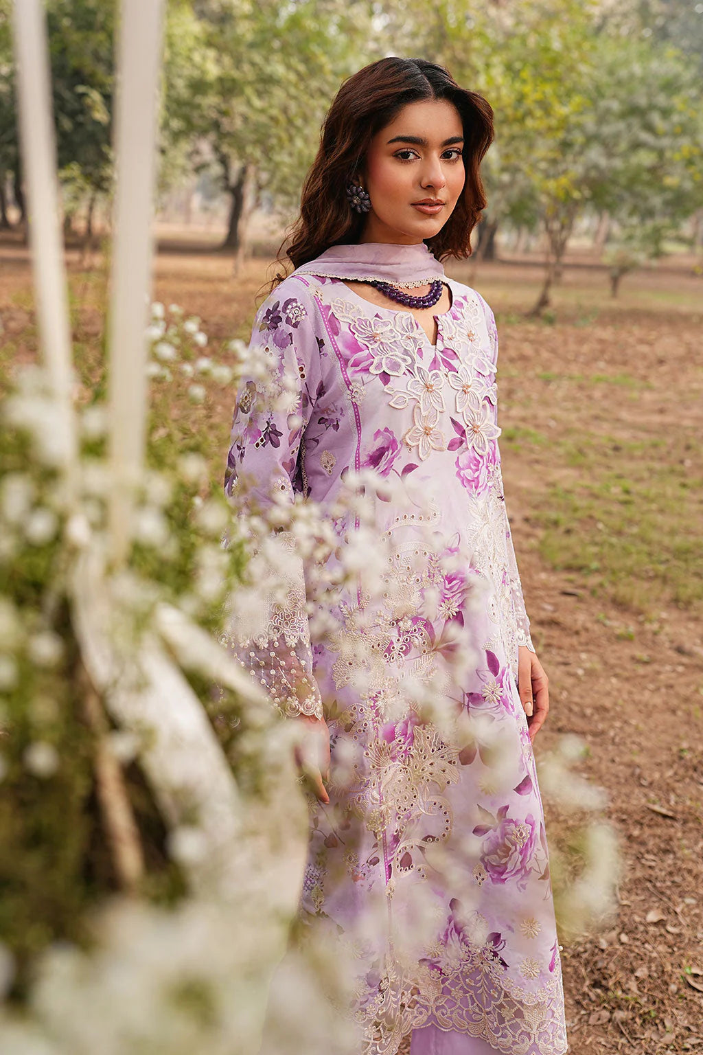 DHANAK BY RAMSHA VOL-1 UNSTITCHED'26| DH-104