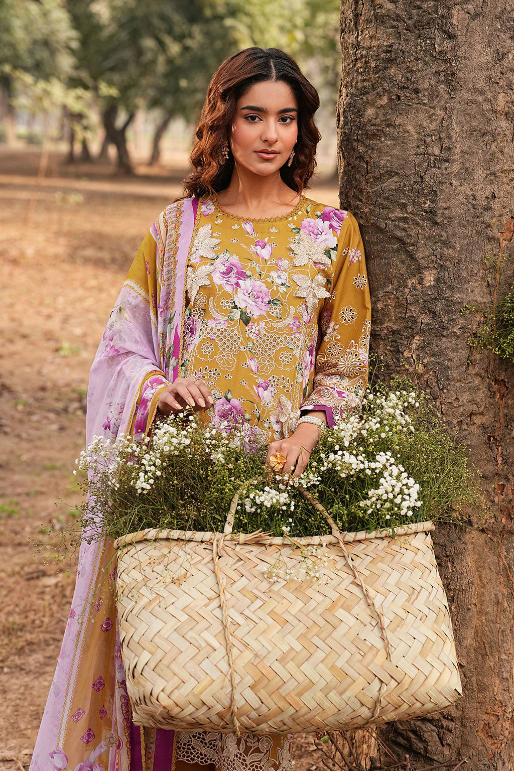 DHANAK BY RAMSHA VOL-1 UNSTITCHED'26| DH-110