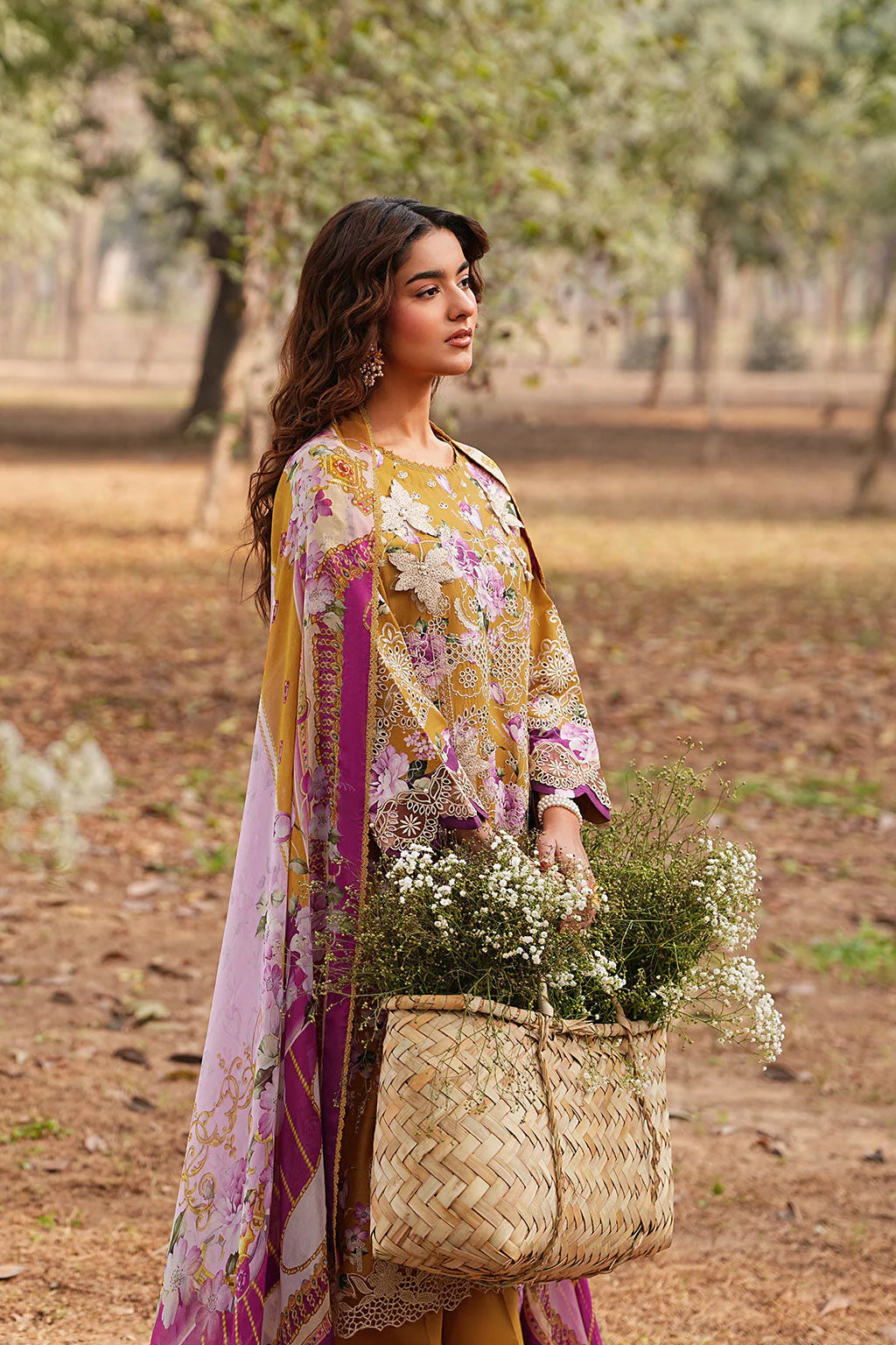 DHANAK BY RAMSHA VOL-1 UNSTITCHED'26| DH-110