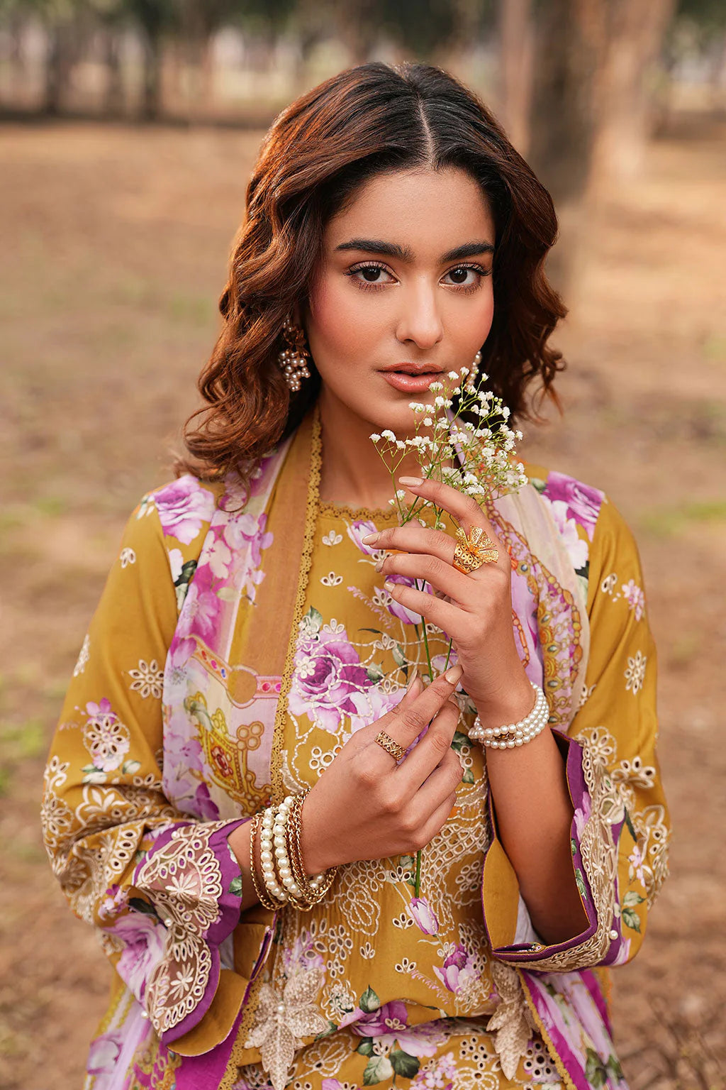 DHANAK BY RAMSHA VOL-1 UNSTITCHED'26| DH-110