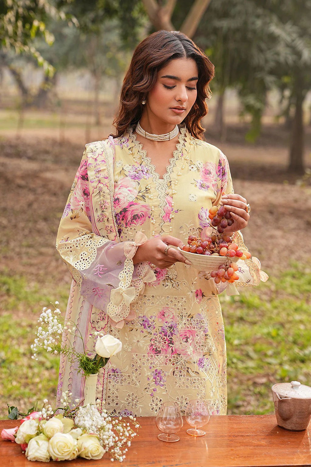 DHANAK BY RAMSHA VOL-1 UNSTITCHED'26| DH-105