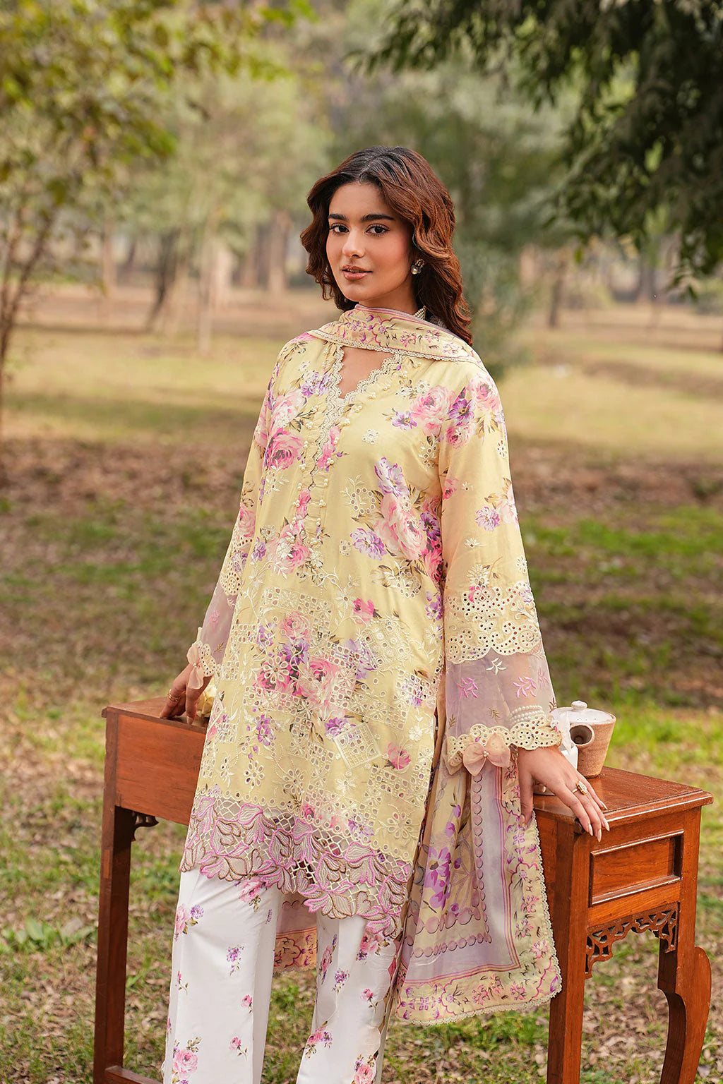 DHANAK BY RAMSHA VOL-1 UNSTITCHED'26| DH-105