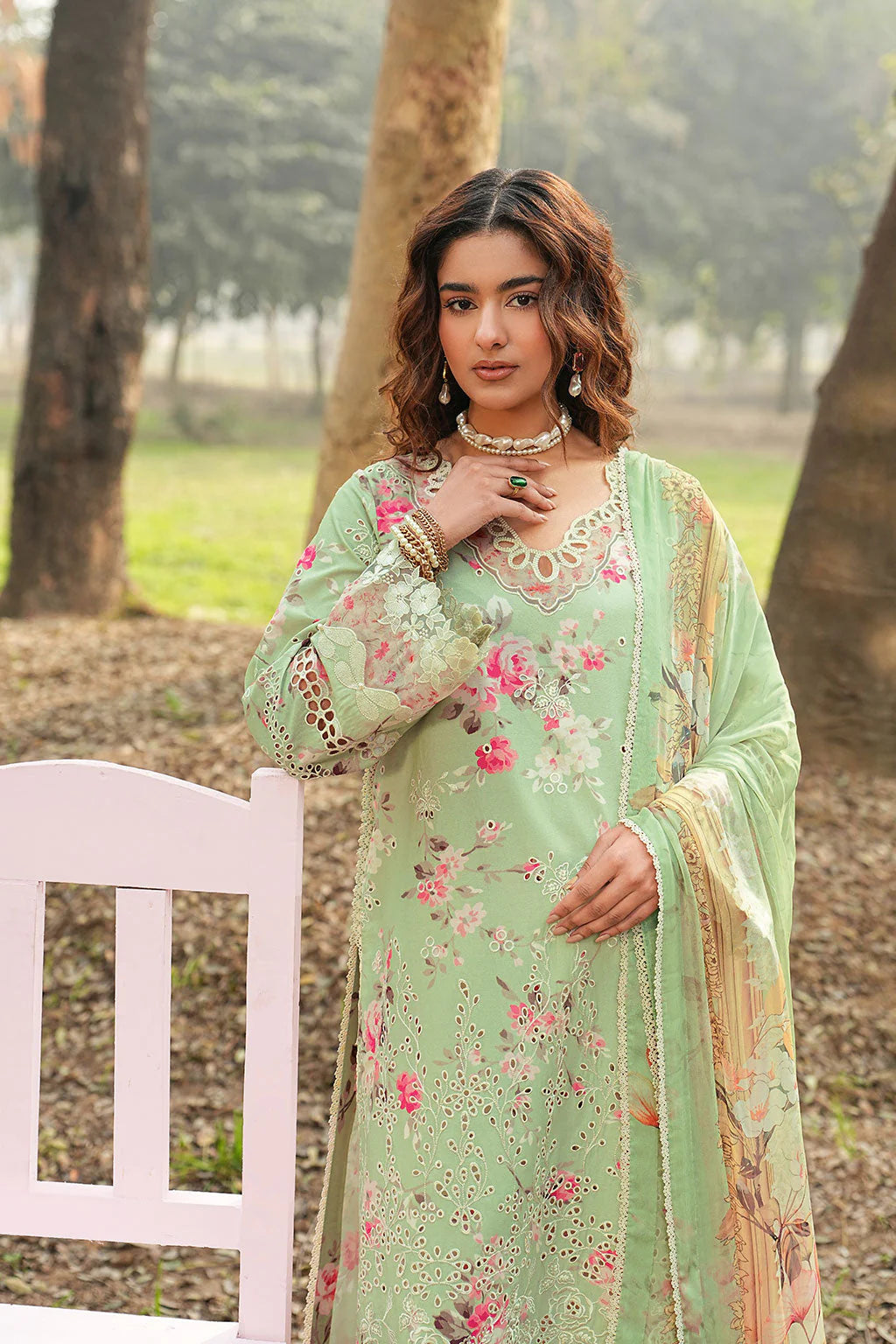DHANAK BY RAMSHA VOL-1 UNSTITCHED'26| DH-101