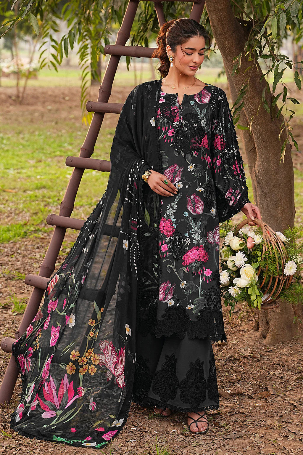 DHANAK BY RAMSHA VOL-1 UNSTITCHED'26| DH-102