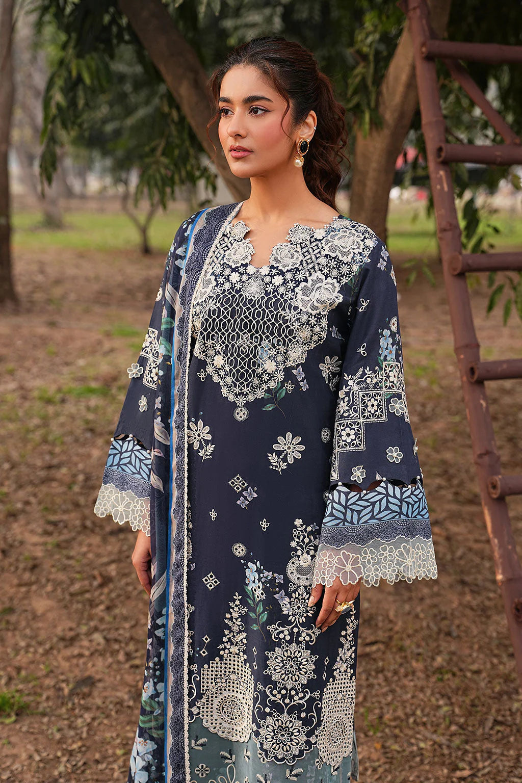 DHANAK BY RAMSHA VOL-1 UNSTITCHED'26| DH-107