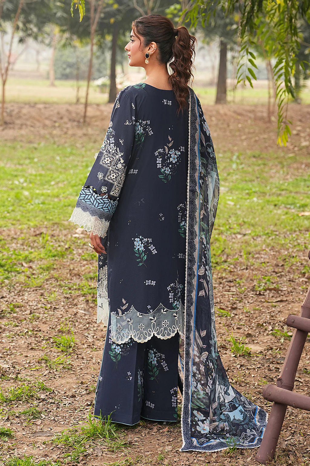 DHANAK BY RAMSHA VOL-1 UNSTITCHED'26| DH-107