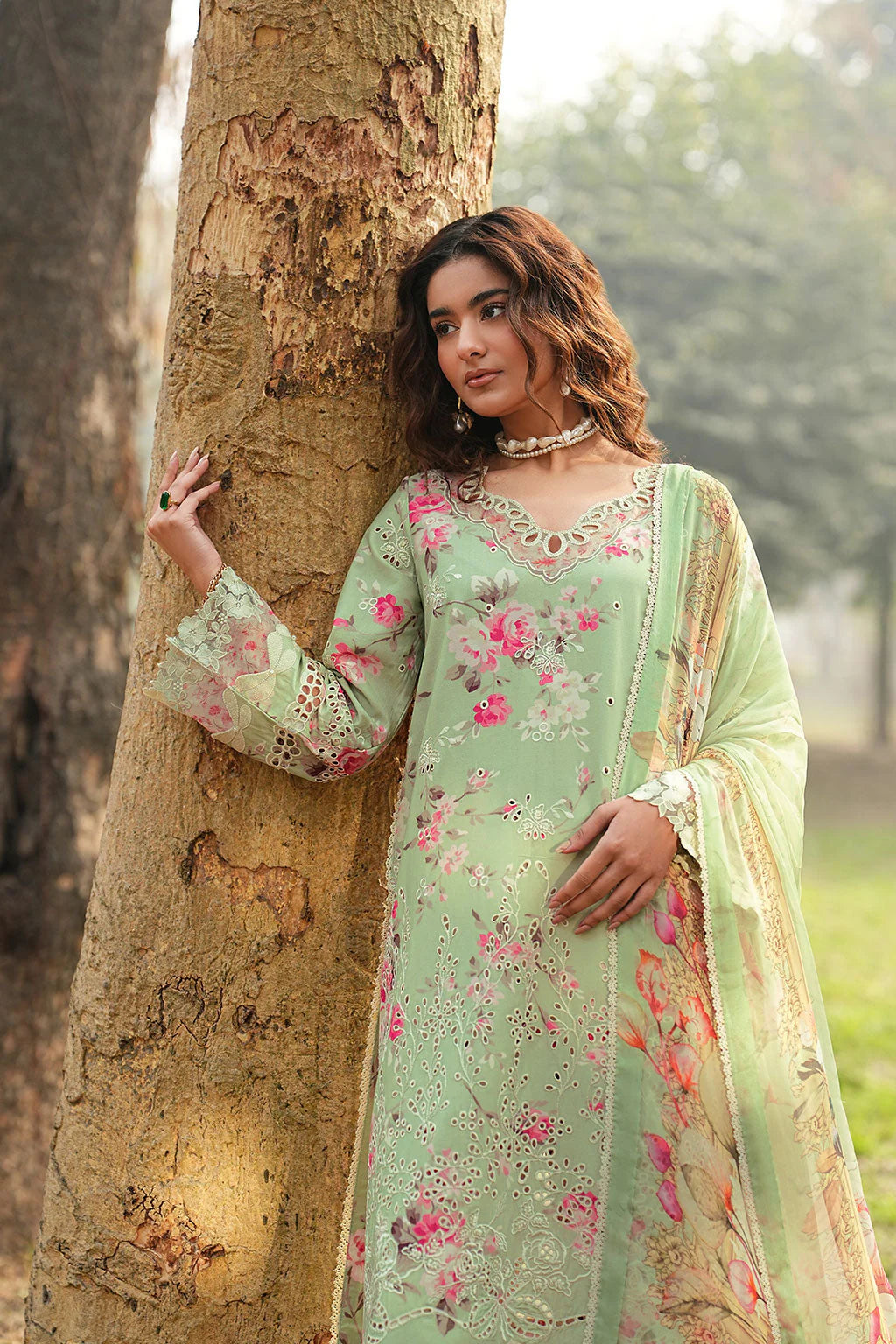 DHANAK BY RAMSHA VOL-1 UNSTITCHED'26| DH-101