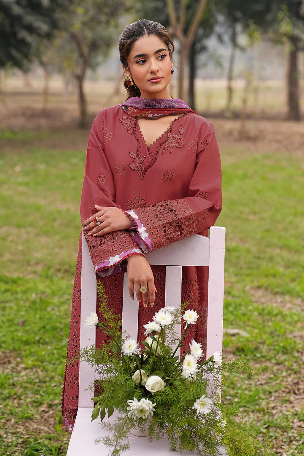 DHANAK BY RAMSHA VOL-1 UNSTITCHED'26| DH-108