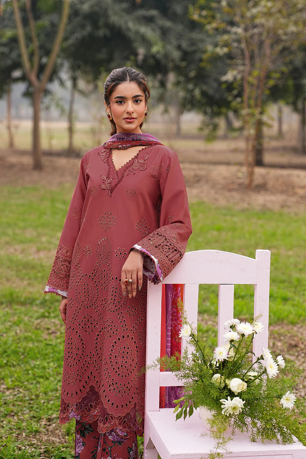 DHANAK BY RAMSHA VOL-1 UNSTITCHED'26| DH-108