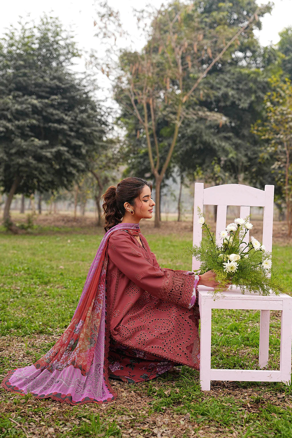 DHANAK BY RAMSHA VOL-1 UNSTITCHED'26| DH-108
