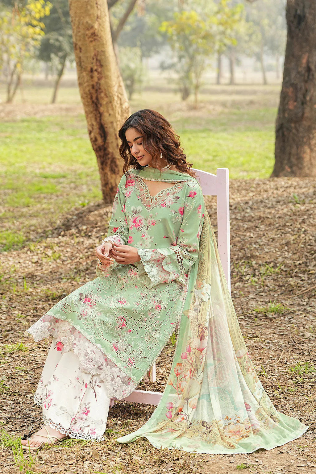 DHANAK BY RAMSHA VOL-1 UNSTITCHED'26| DH-101