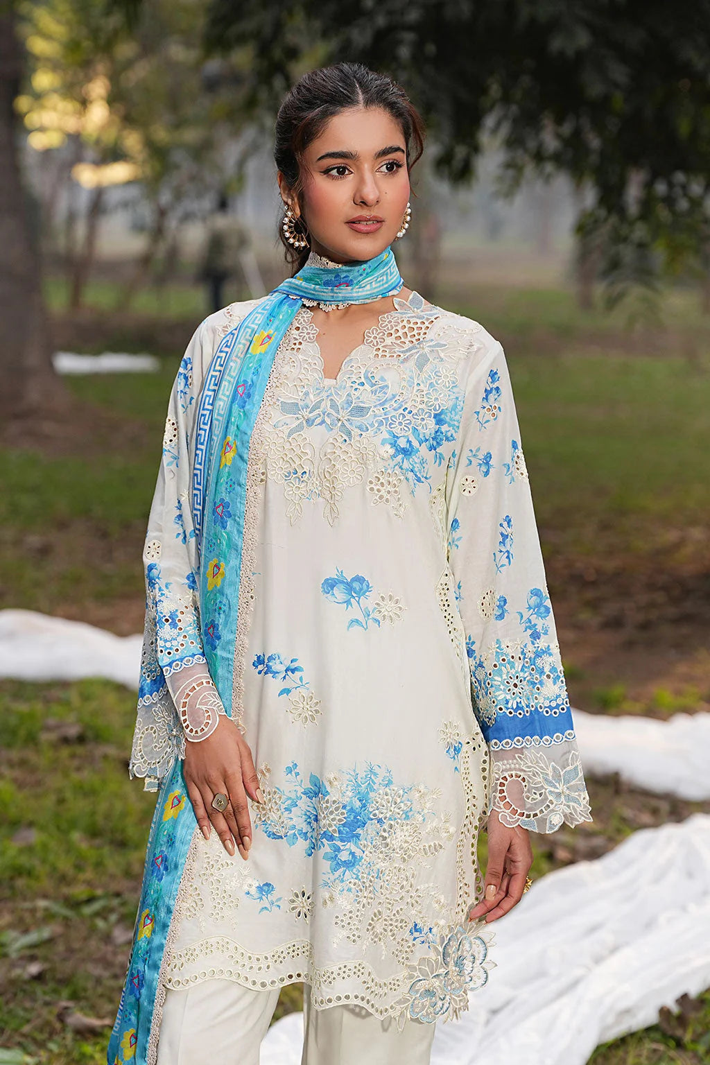 DHANAK BY RAMSHA VOL-1 UNSTITCHED'26| DH-103