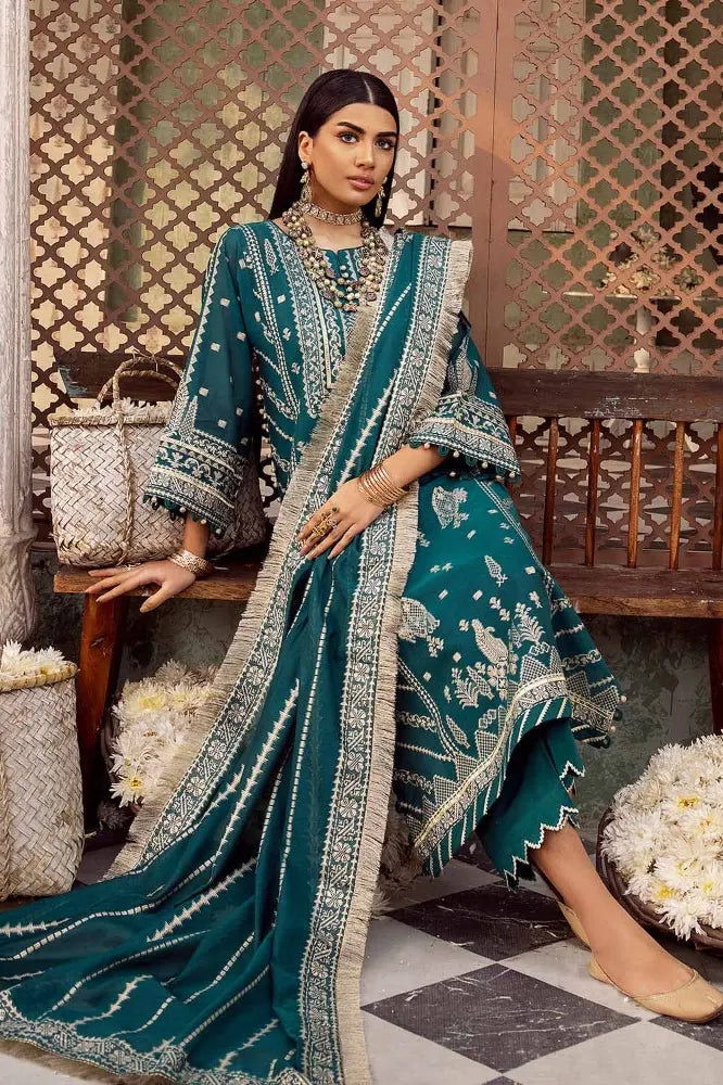 Gul Ahmed Summer Lawn Premium 2024 | JD - 32027